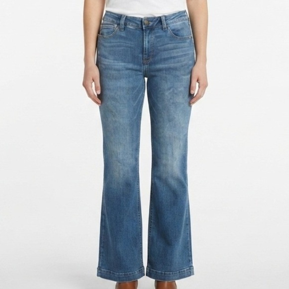 Democracy Ab Solution Blue Flared Denim Jeans Shaping Slimming Stitch Fix 12